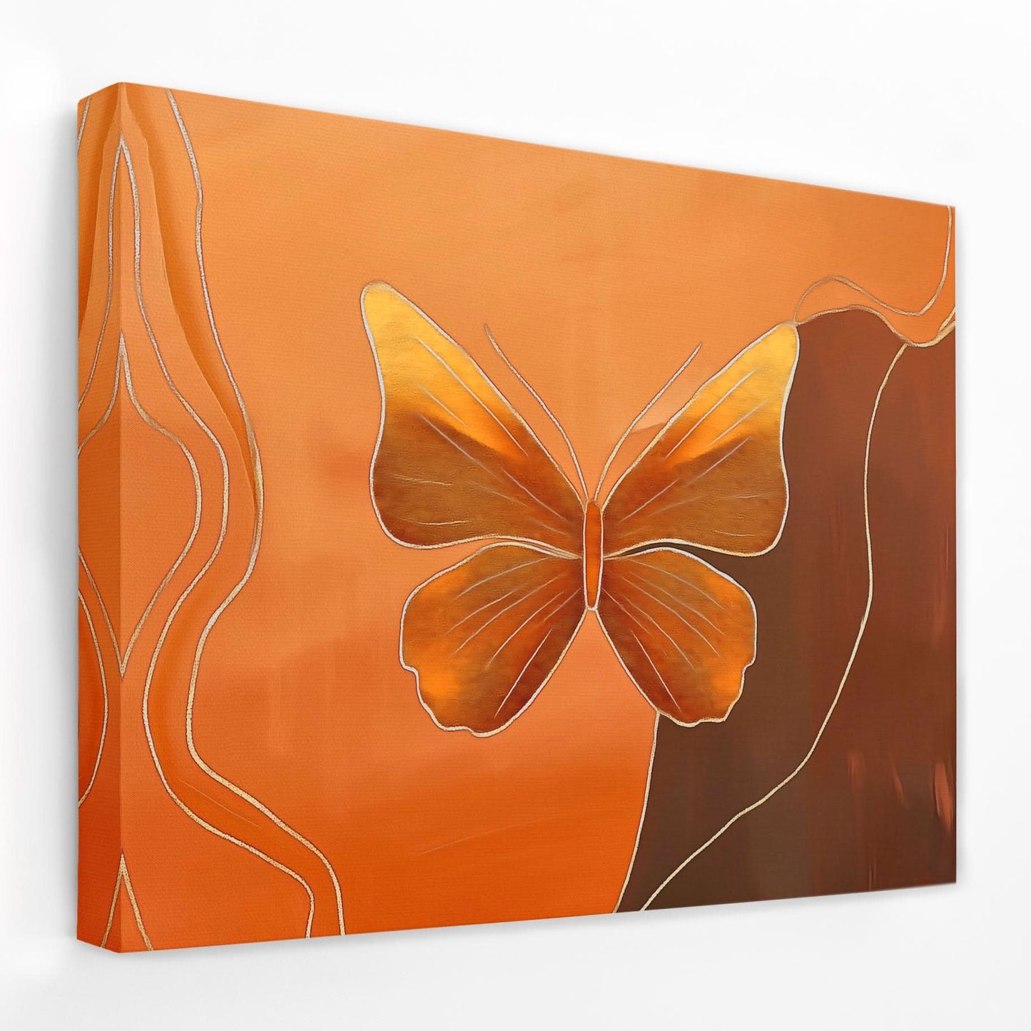 Metamorphic Glow - Butterfly Canvas Wall Art