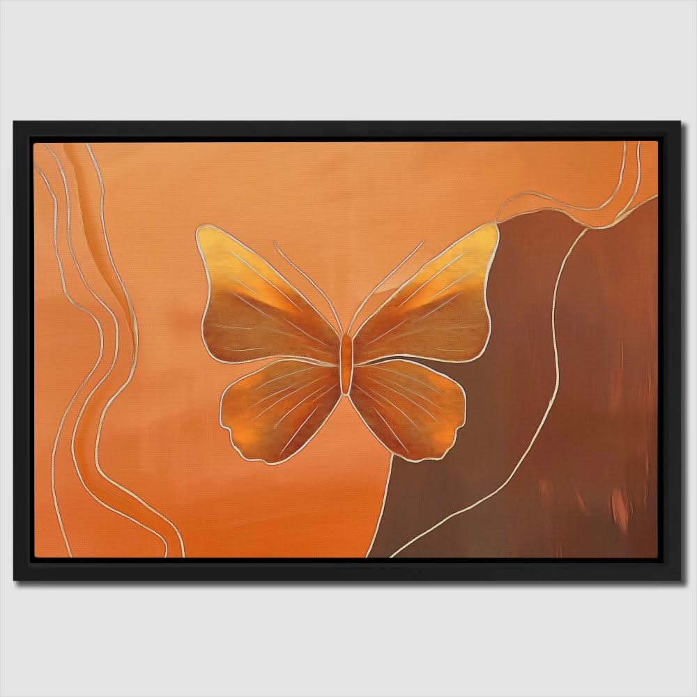 Metamorphic Glow - Butterfly Art for Bedroom