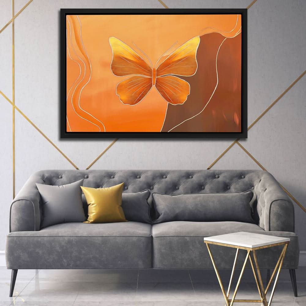 Metamorphic Glow - Large Abstract Canvas Print