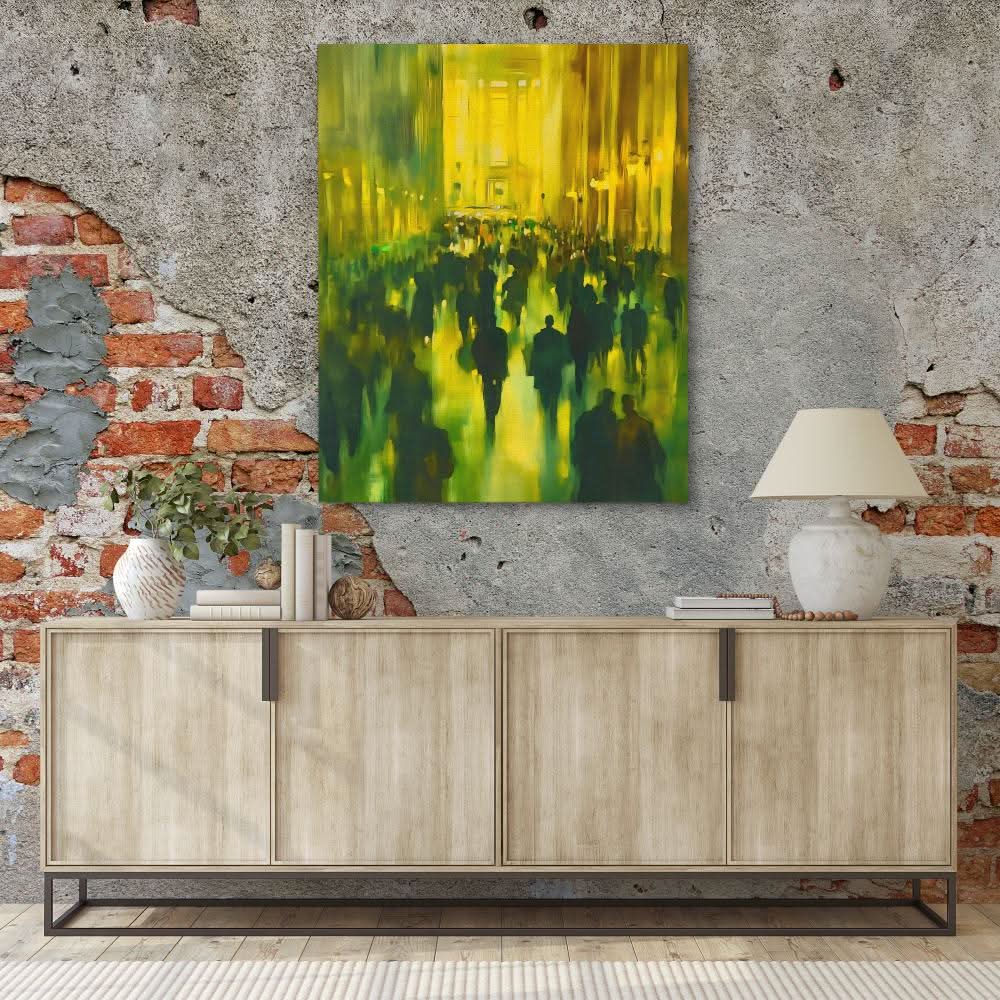 Metropolitan Mirage - Entrepreneur Wall Art in Black Frame