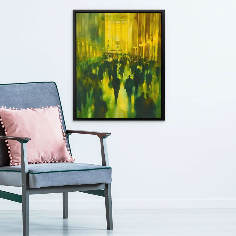 Metropolitan Mirage - Gold Wall Art for Home Office