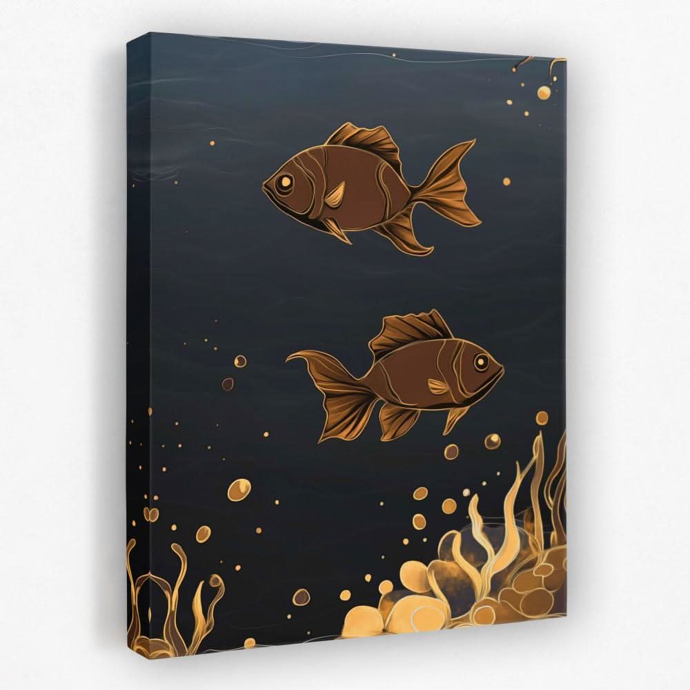 Midnight Currents - Masculine Canvas Wall Art