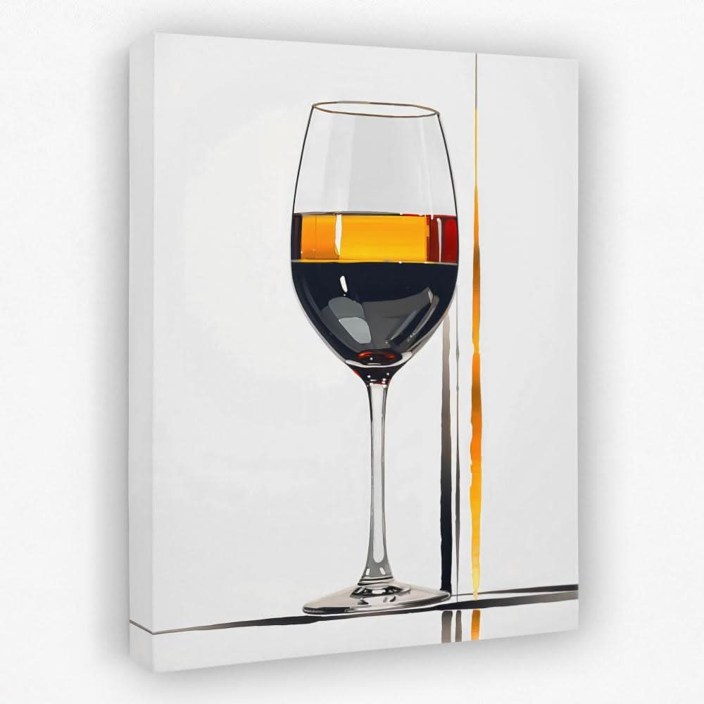 Midnight Elixir - Black Gold and White Canvas Wall Art