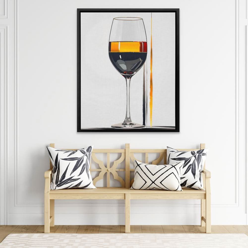 Midnight Elixir - Black Gold and White Art for Bar