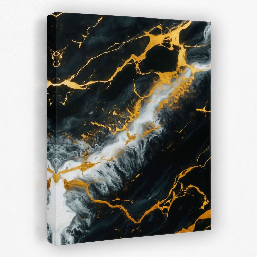 Midnight Veins - Masculine Canvas Wall Art