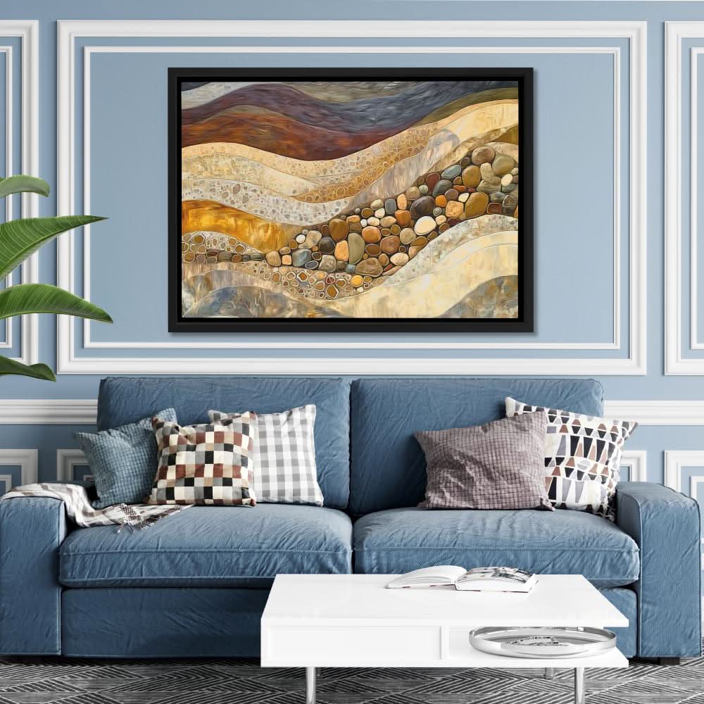 Mineral Layers - Mineral Art for Hallway