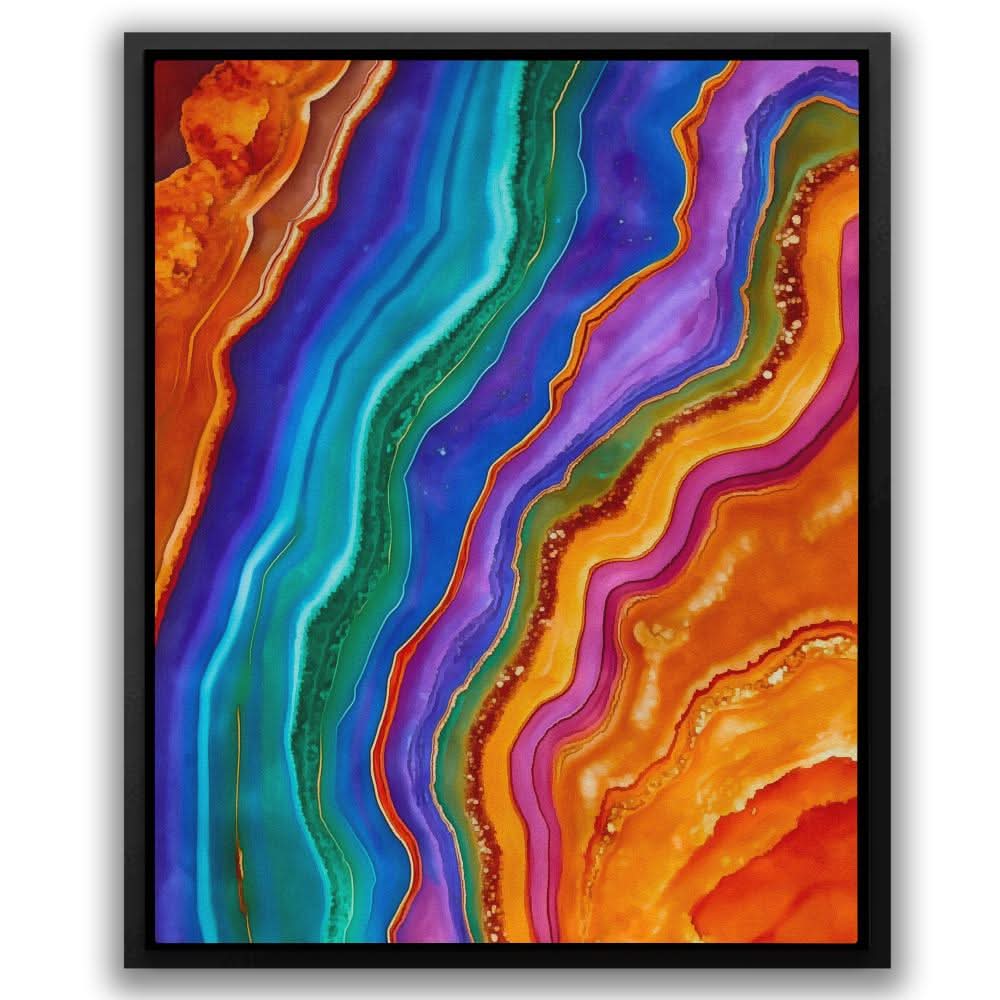 Mineral Waves - Mineral Art for Bathroom