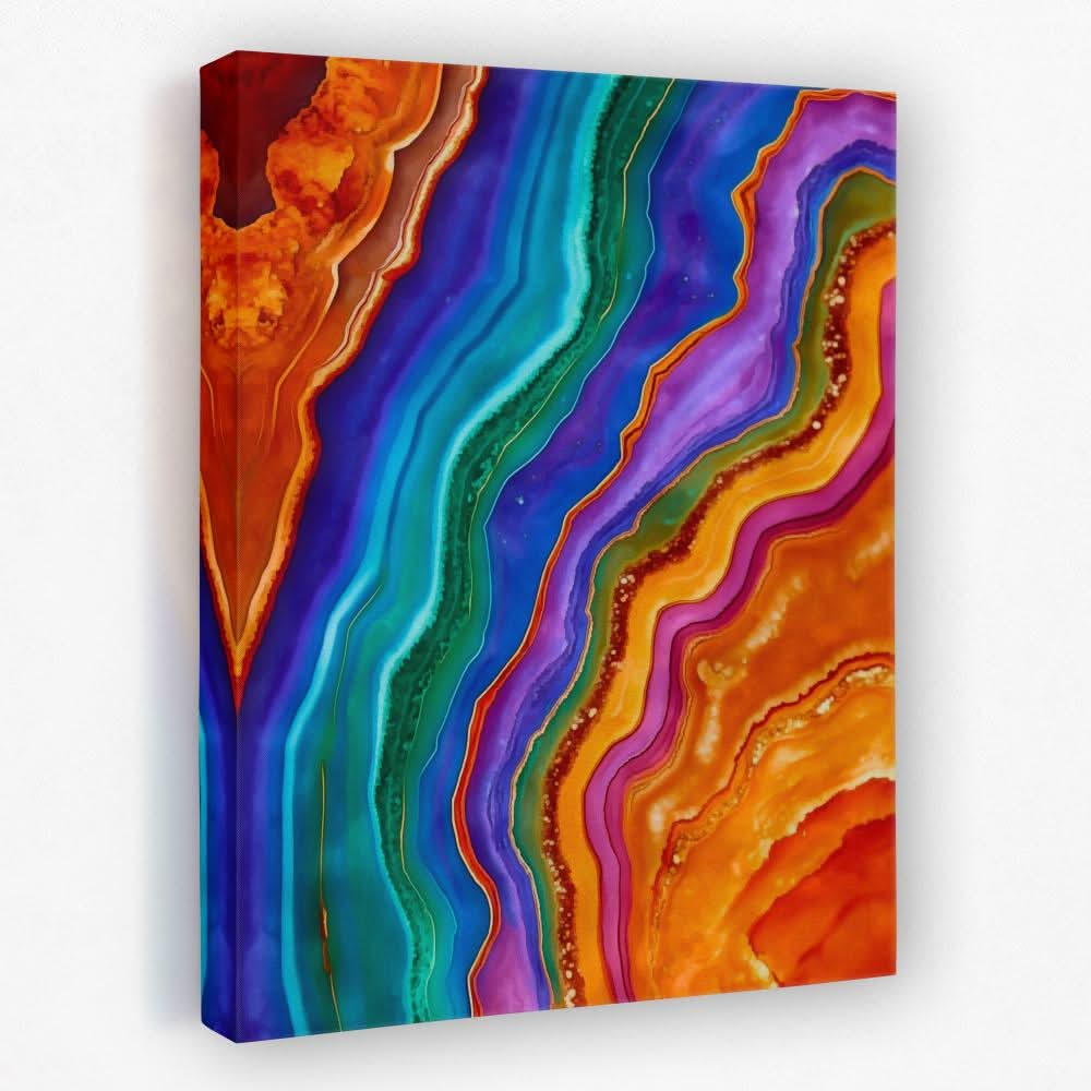 Mineral Waves - Mineral Canvas Wall Art