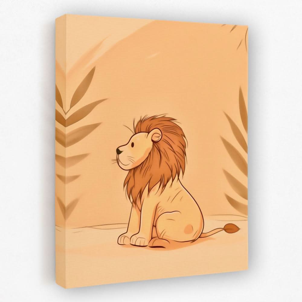 Miniature Lion - Animals Canvas Wall Art