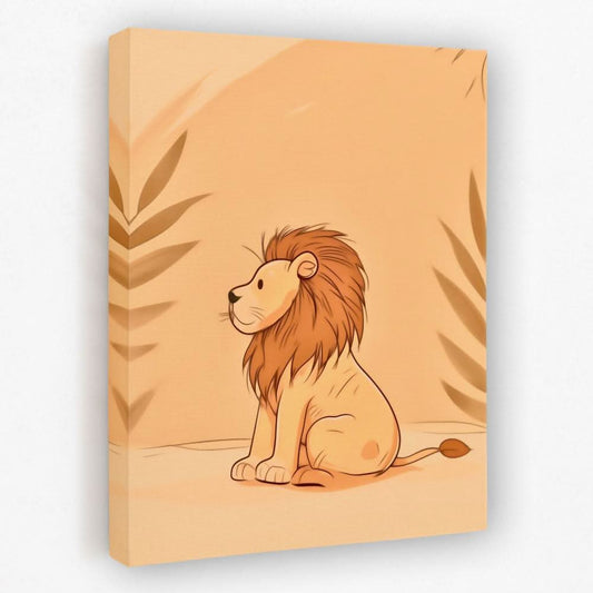 Miniature Lion - Animals Canvas Wall Art