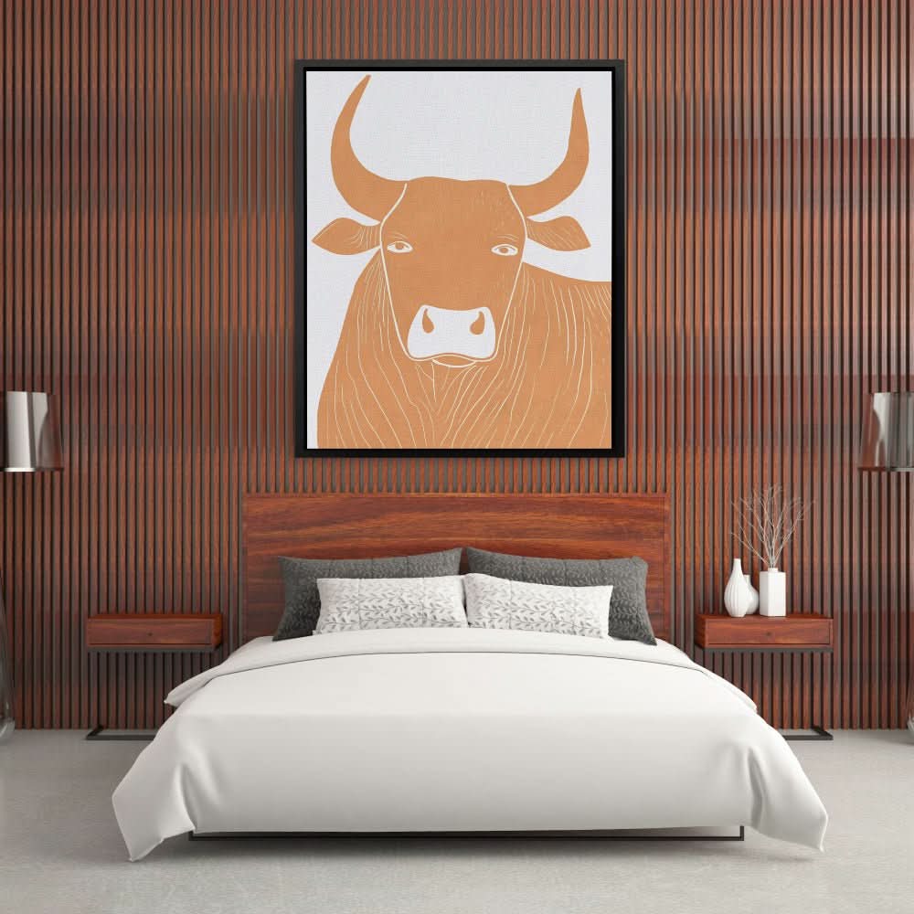 Minimal Might - Minimalist Earth Tones Canvas Wall Art