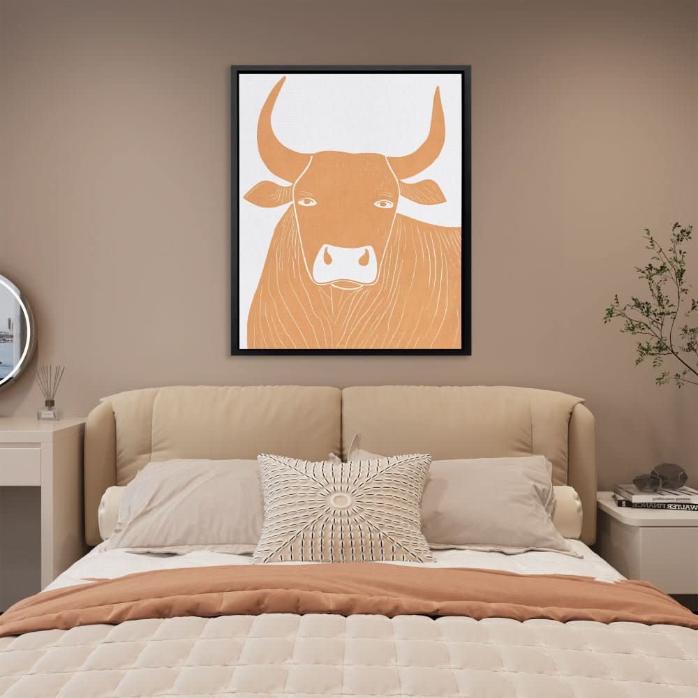 Minimal Might - Beige Wall Art for Dining Room