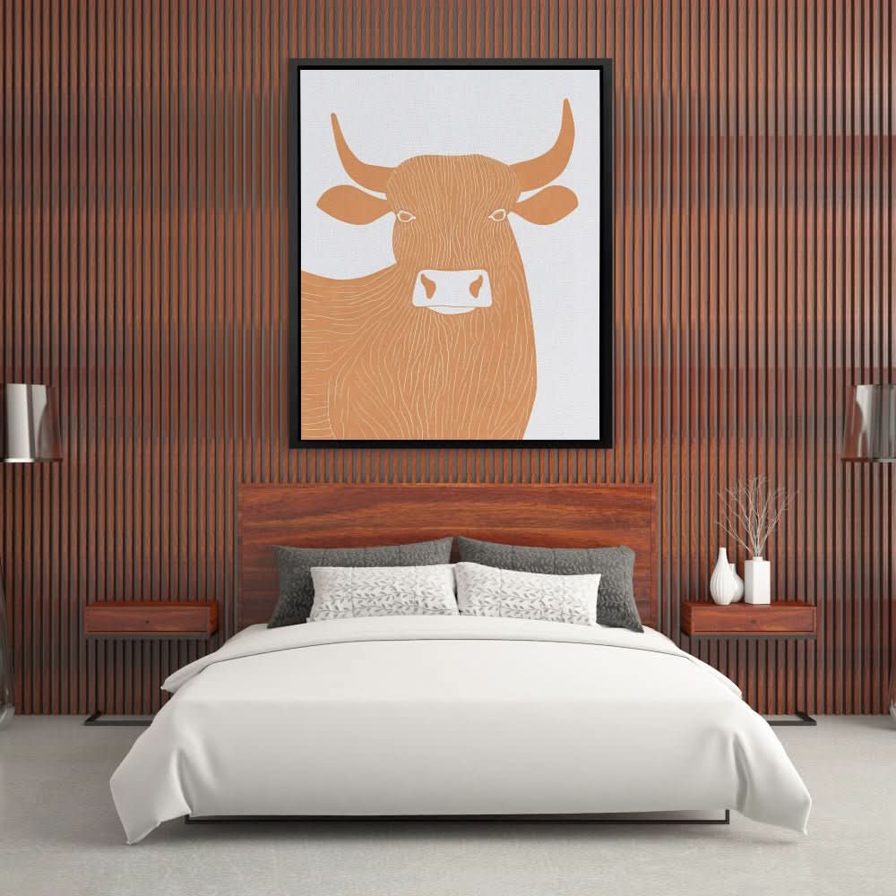 Minimalist Charge - Minimalist Earth Tones Canvas Wall Art