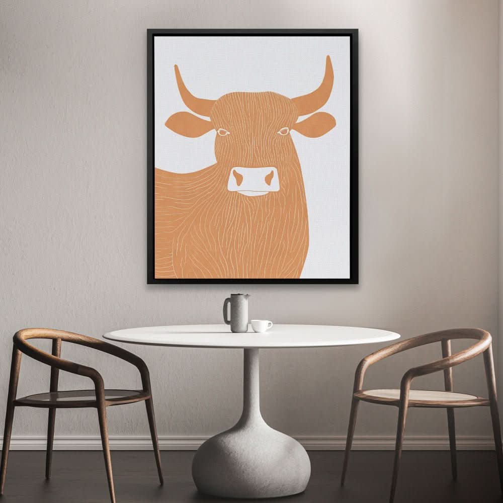 Minimalist Charge - Contemporary Wall Art in Black Frame