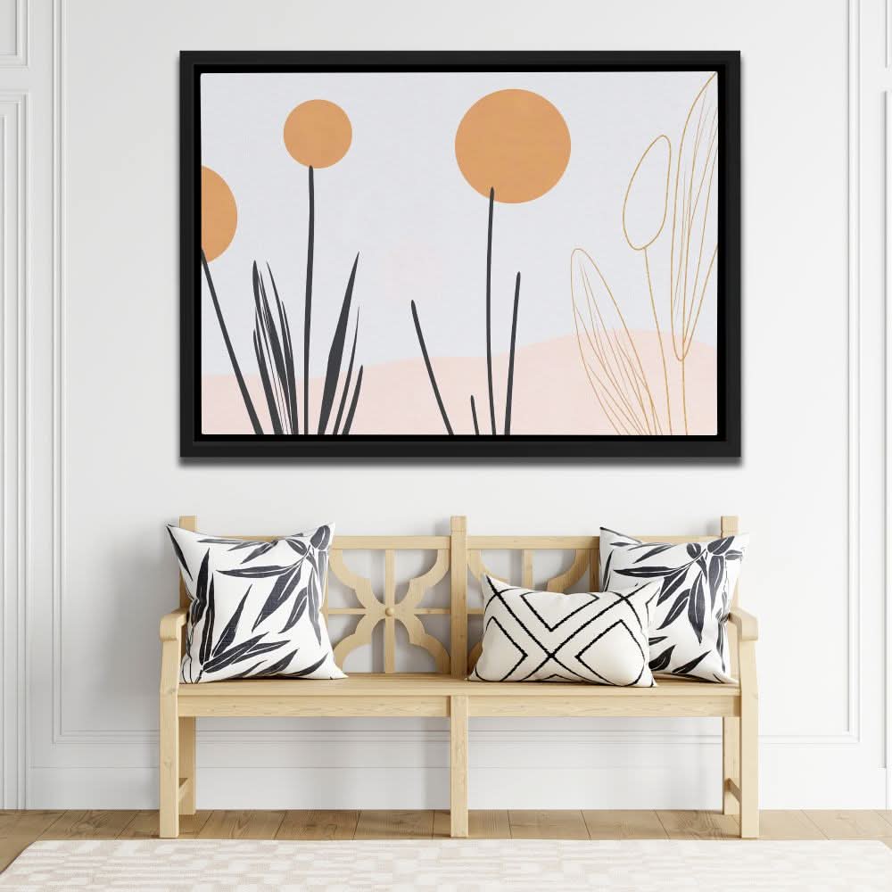 Minimalist Flowers - Large Minimalist Canvas Print