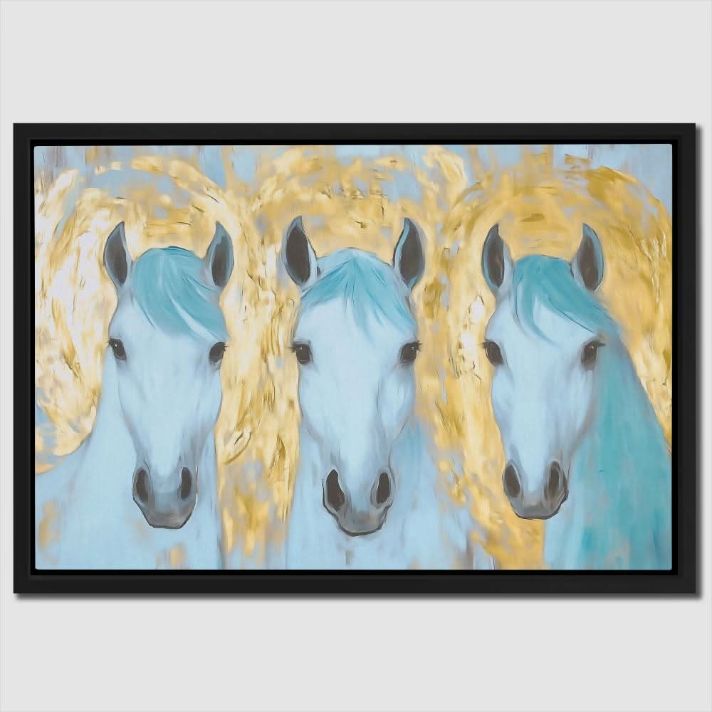 Mirrored Souls - Horse Art for Living Room