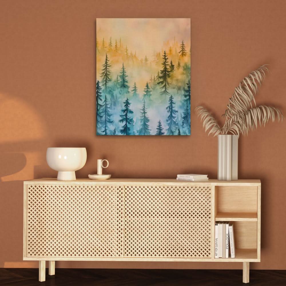 Misty Forest - Landscapes Art for Bedroom