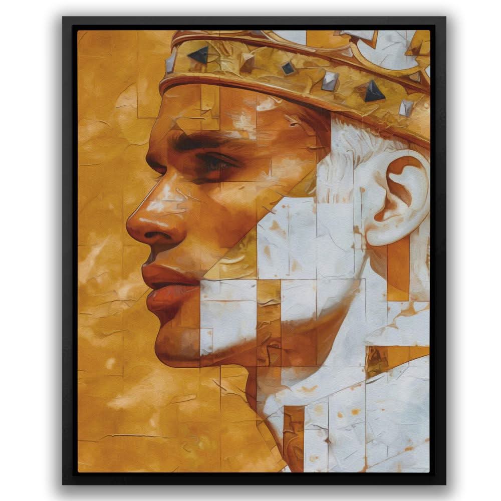 Model King - Gold Masculine Canvas Print