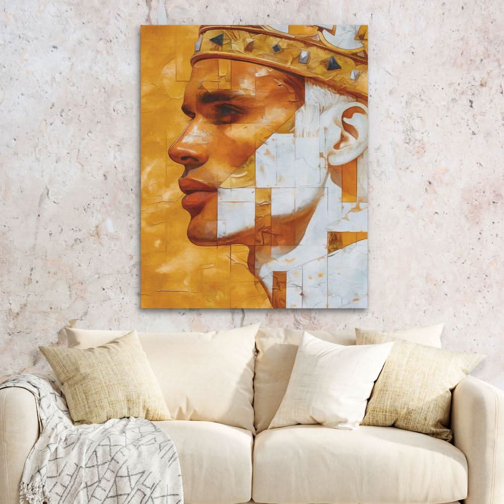 Model King - Abstract Wall Art in Black Frame