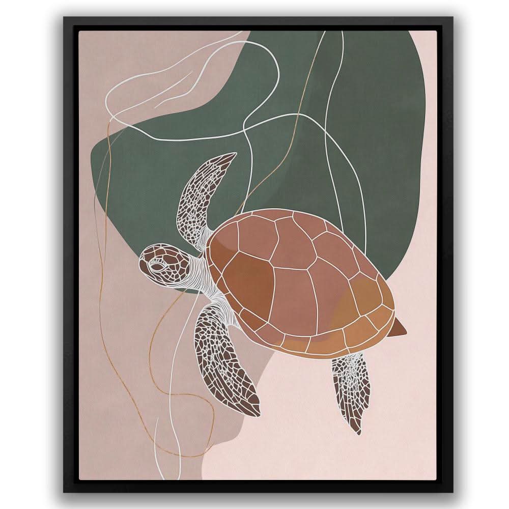 Modern Turtle - Animals Art for Bathroom