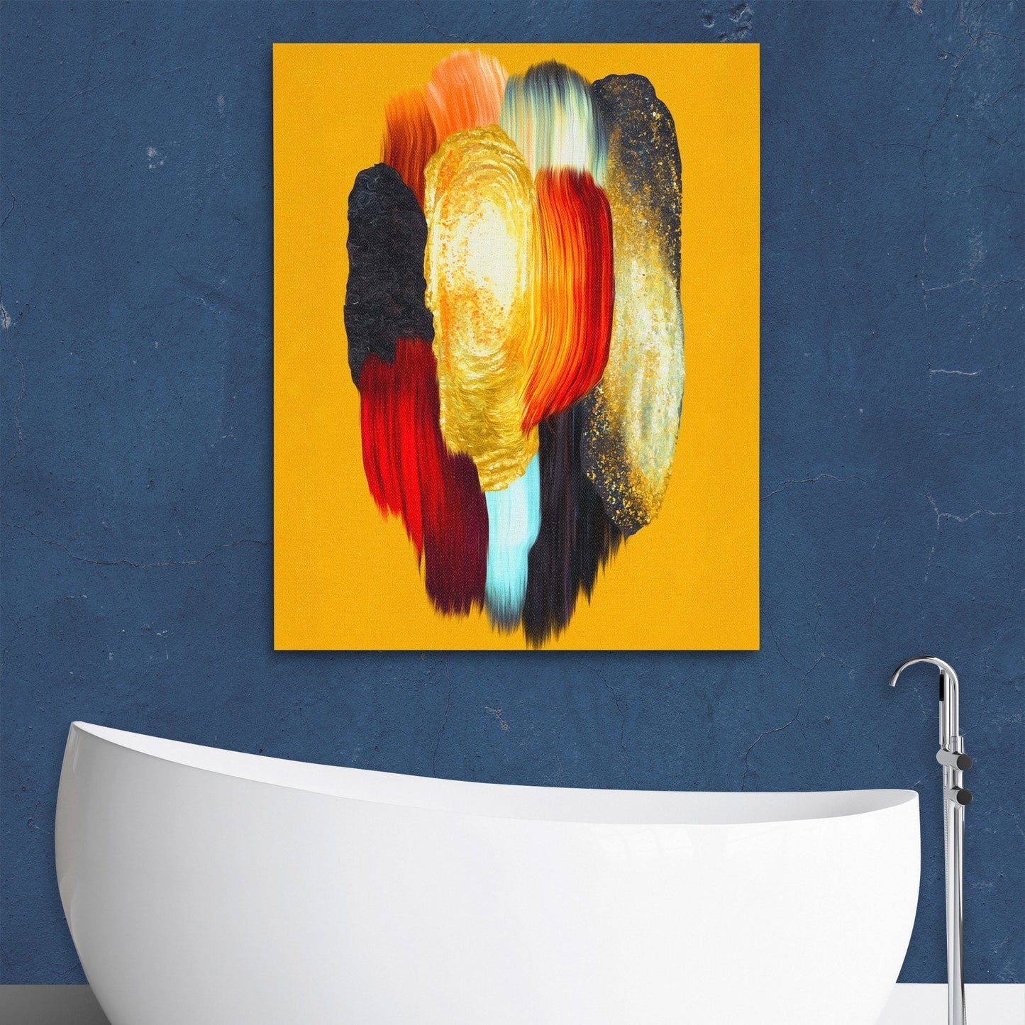 Molten Feather Storm - Luxury Wall Art