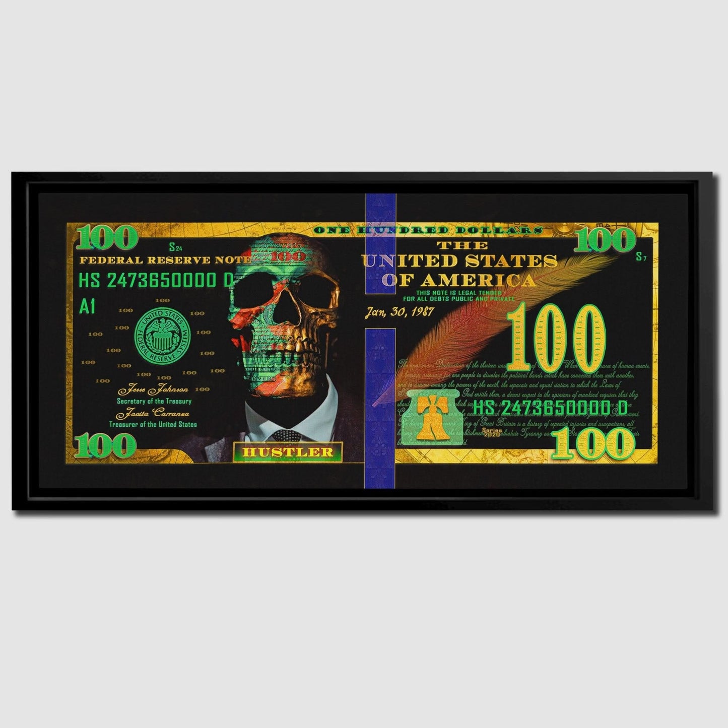 Money Market $100 Bill - Luxury Wall Art