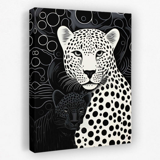Monochrome Leopards - Luxury Wall Art