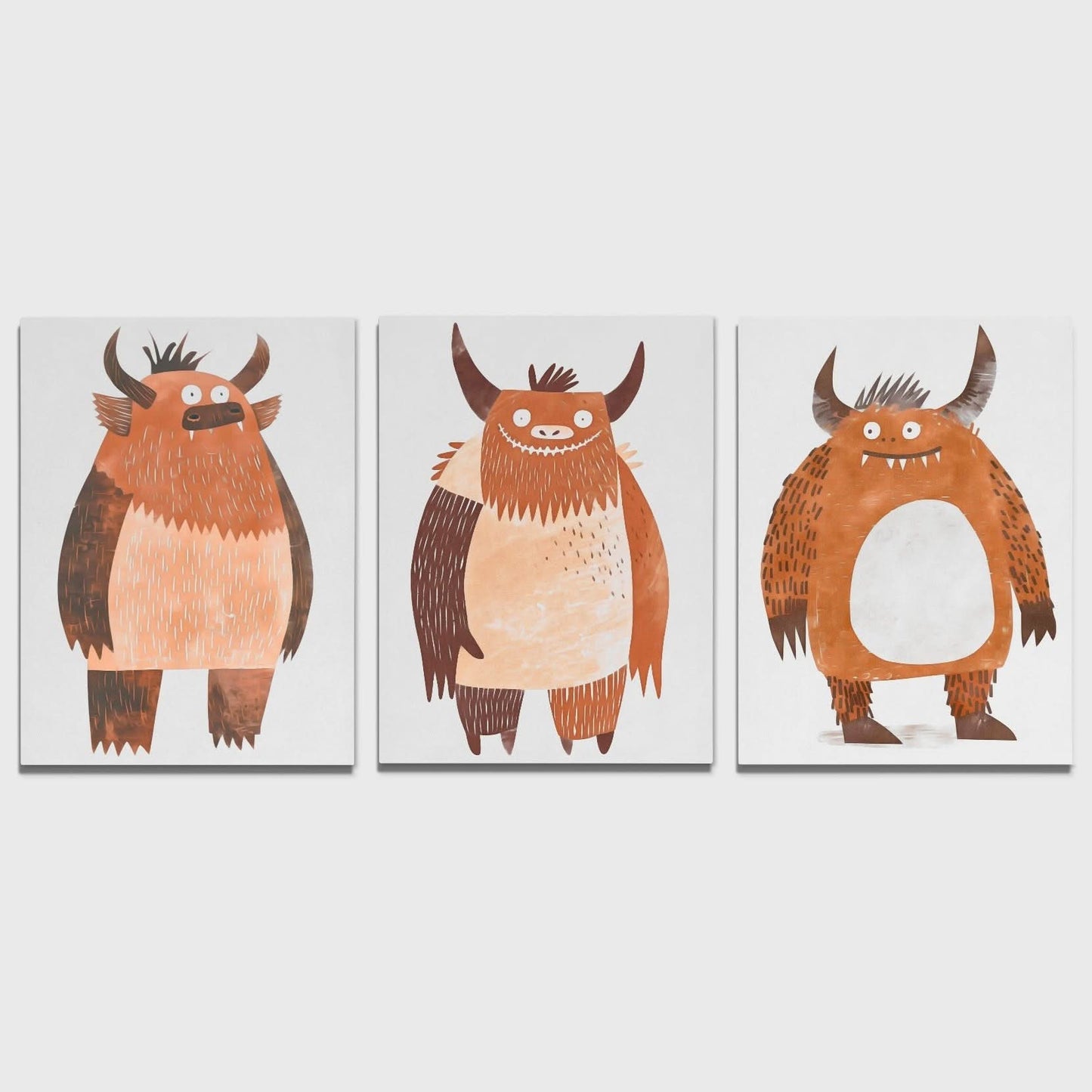 Monster Squad - Animals Canvas Wall Art
