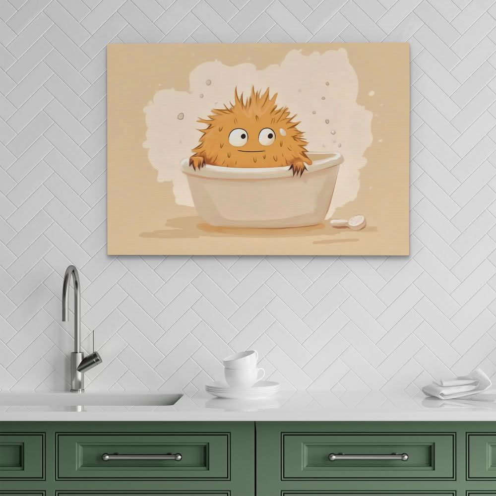 Monster’s Bubble Bath - Minimalist Wall Art Print