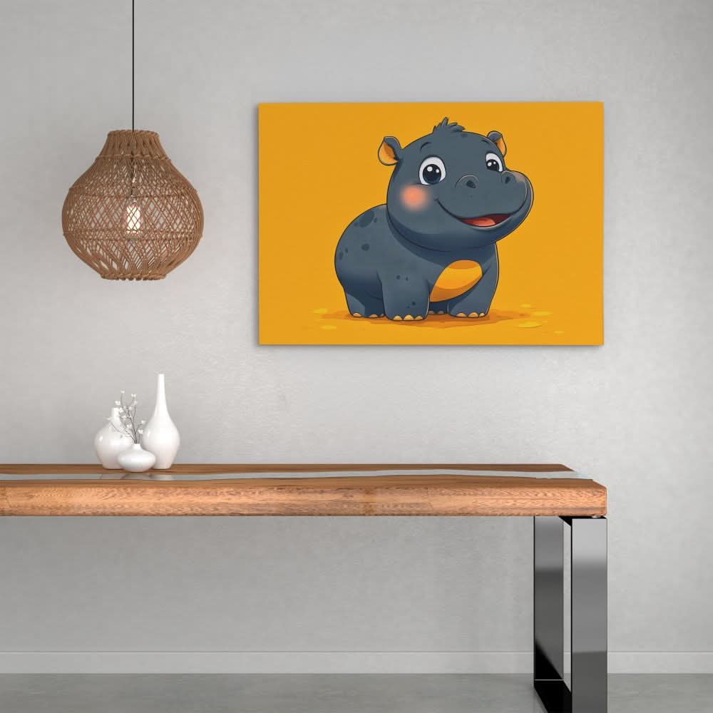 Moo Deng - Baby Animal Art for Kids Room