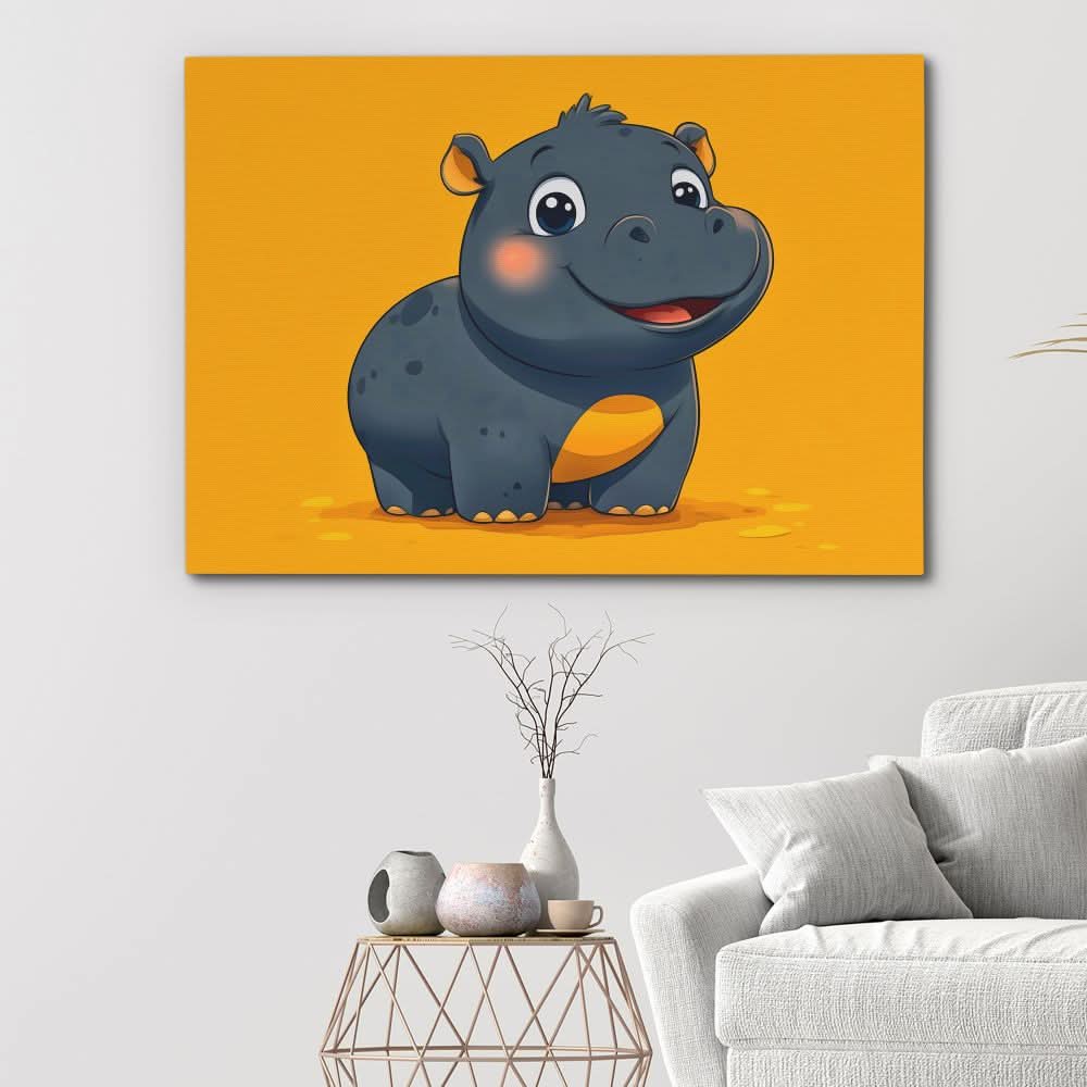 Moo Deng - Large Canvas Print