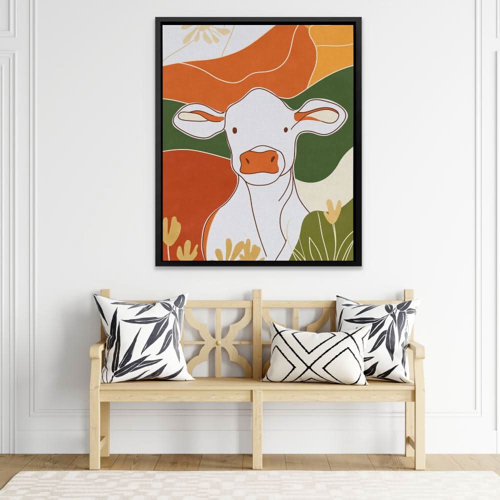 Moo in the Bush - Animals Art for Dining Room