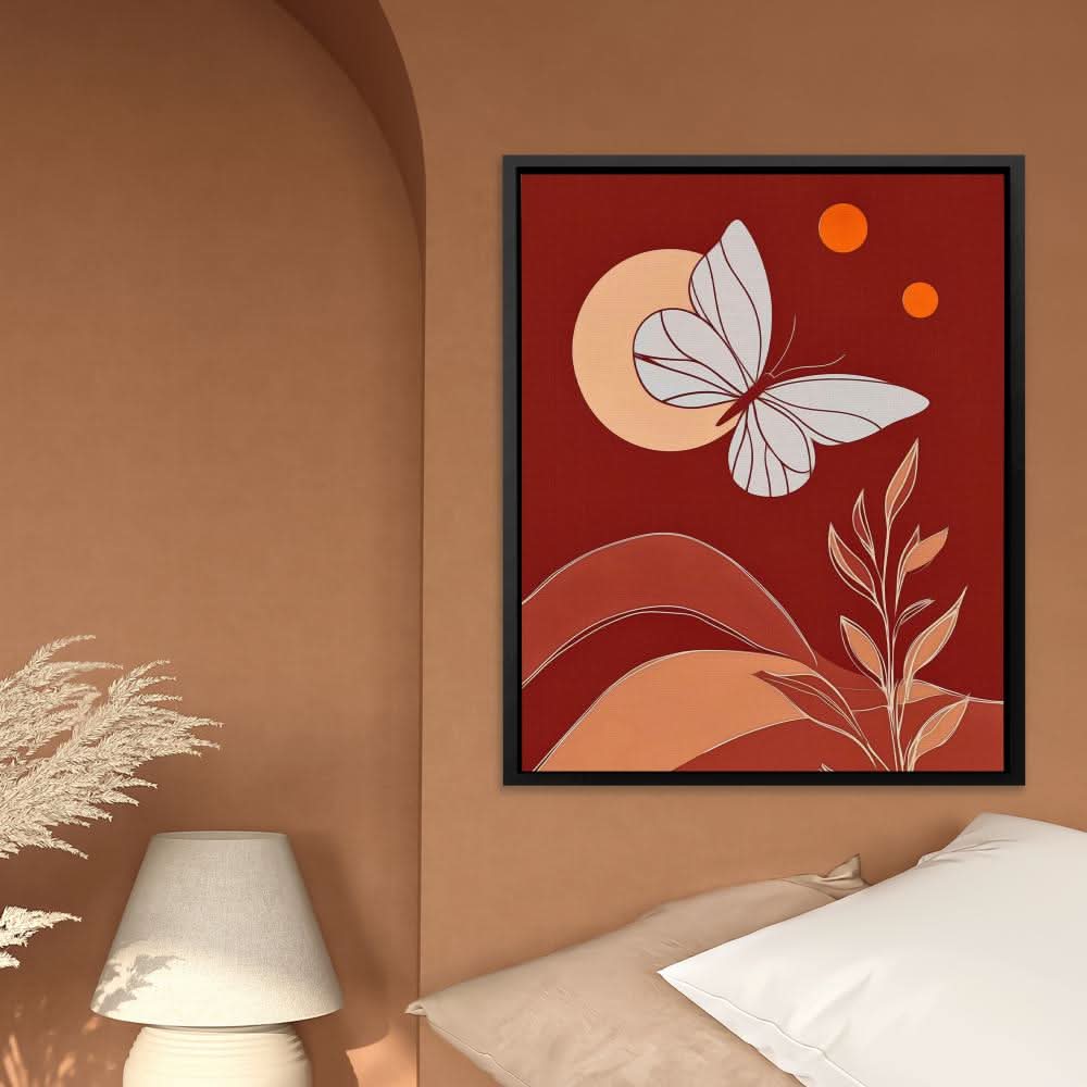 Moonlit Flutter - Butterfly Art