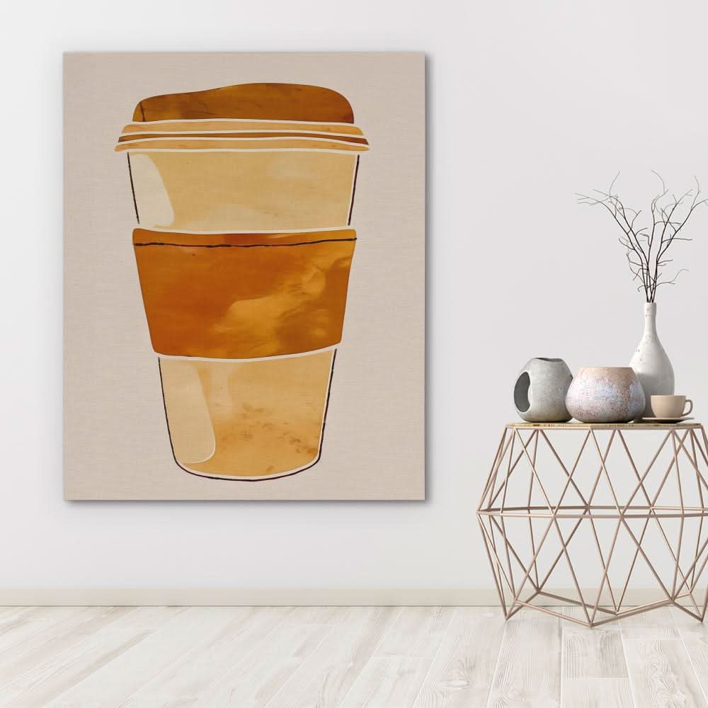 Morning Coffee Cup - Coffee Art for Dining Room