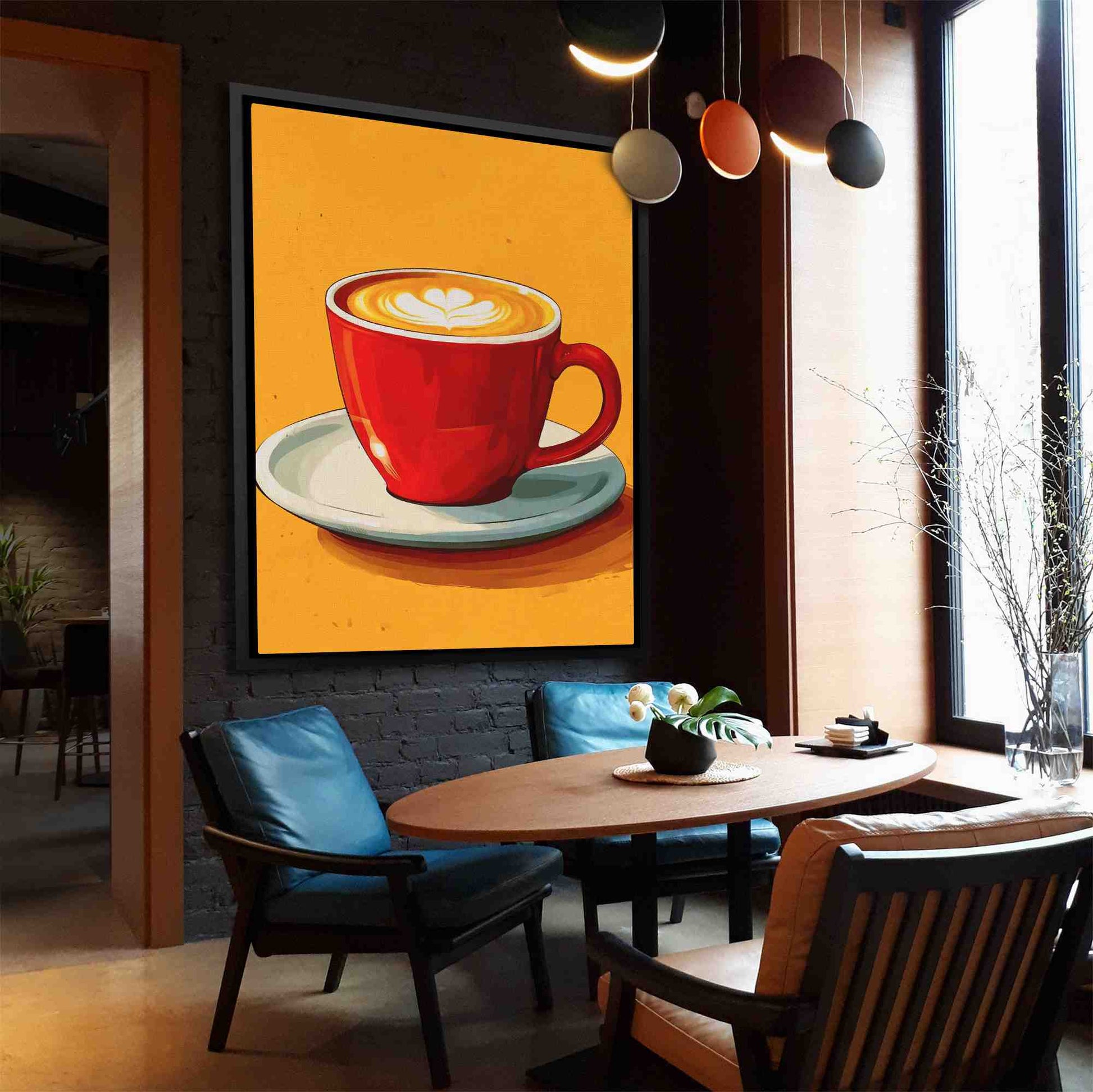 Morning Cup - Wall Art in Black Frame