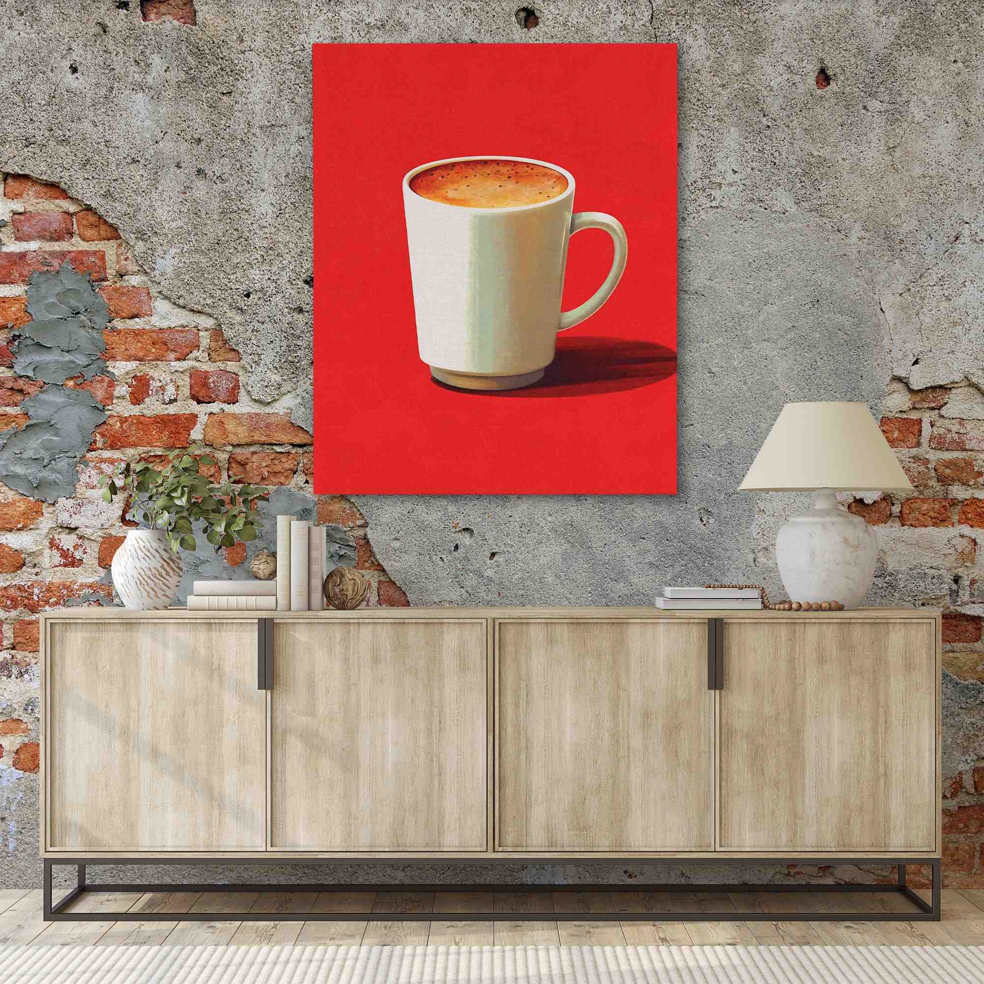Morning Energy - Coffee Wall Art in Black Frame