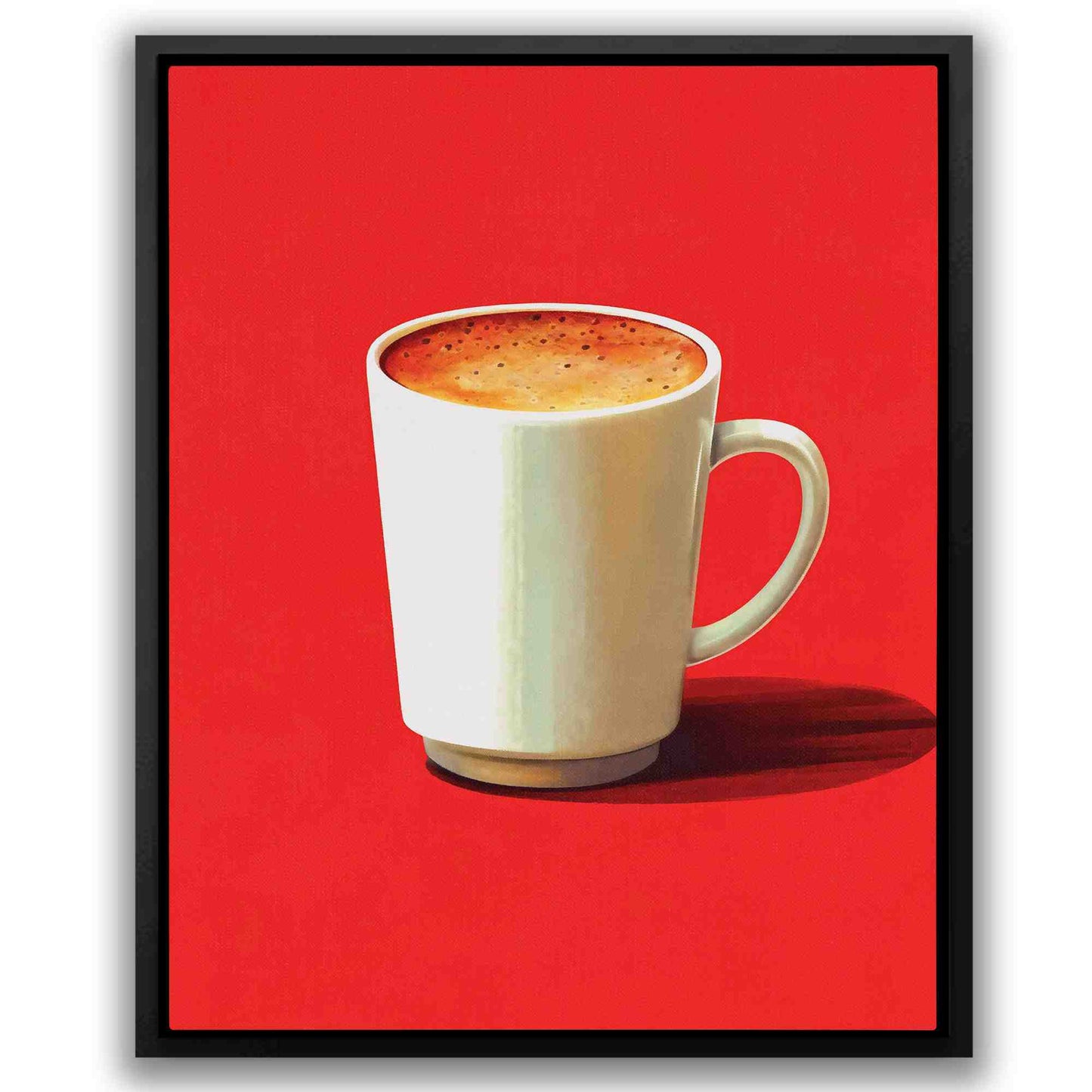 Morning Energy - Red Coffee Canvas Print
