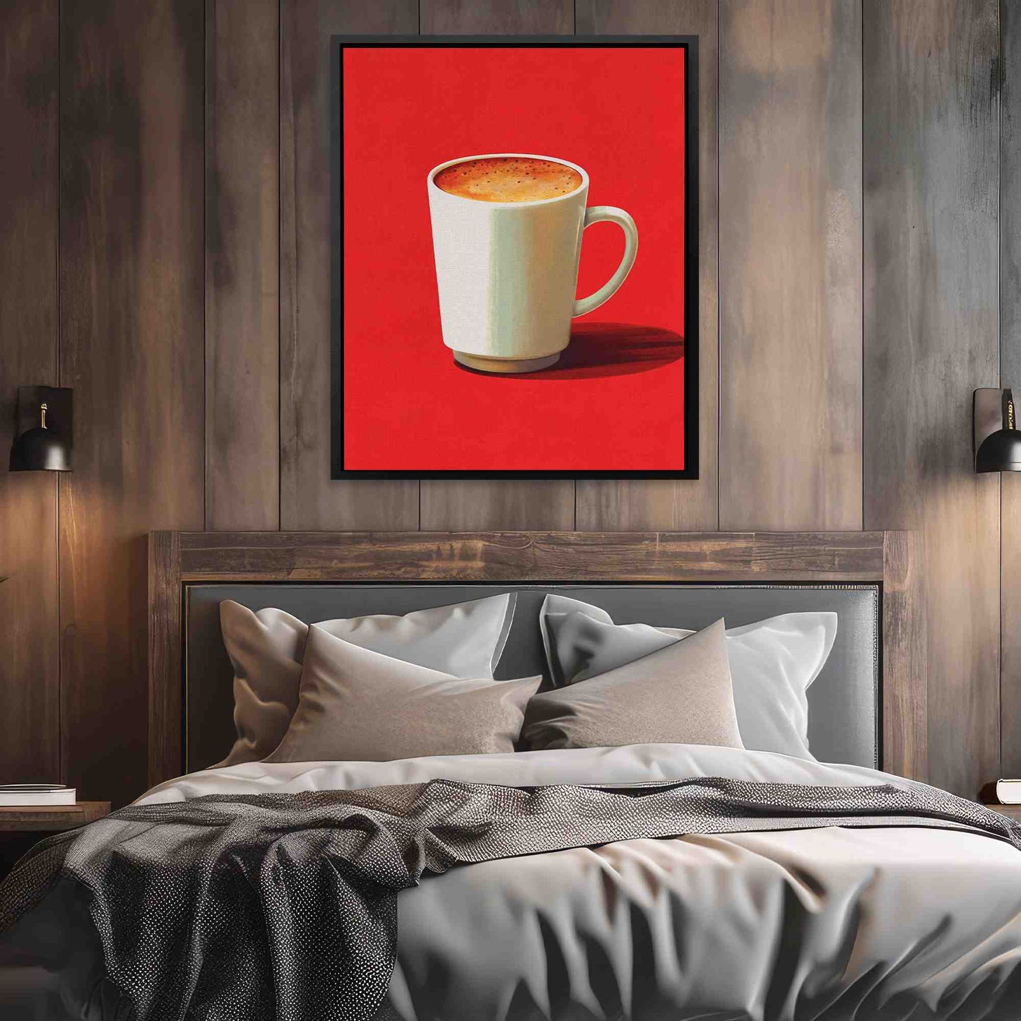Morning Energy - Red Wall Art for Kitchen