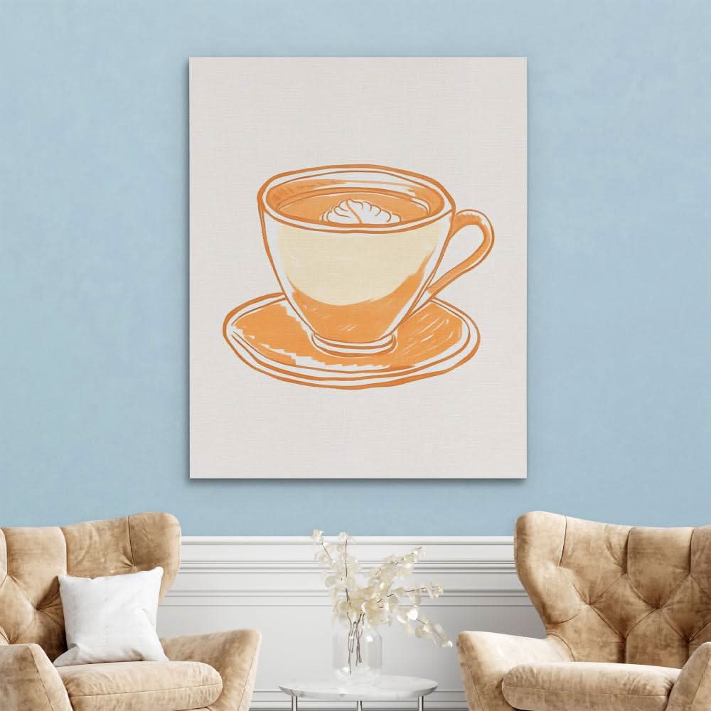 Morning Espresso - Coffee Wall Art in Black Frame