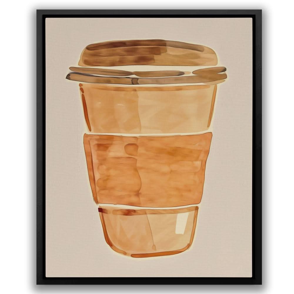 Morning Rush - Beige Canvas Print