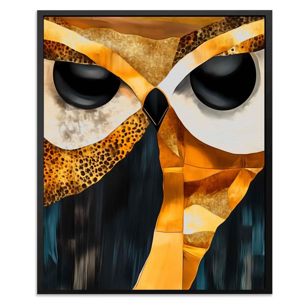 Mosaic Gaze Owl - Animals Art for Home Office