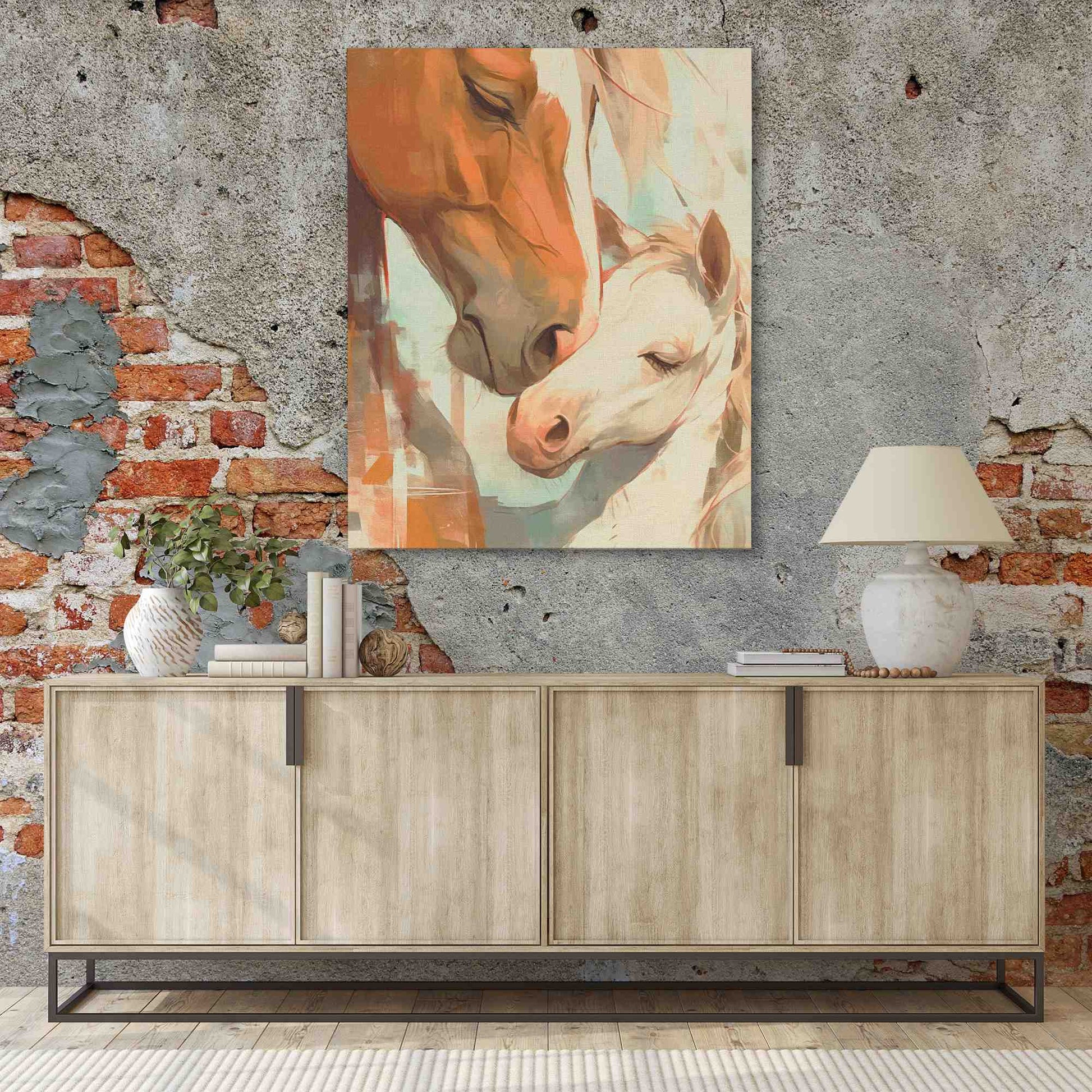 Motherly Love - Large Canvas Print