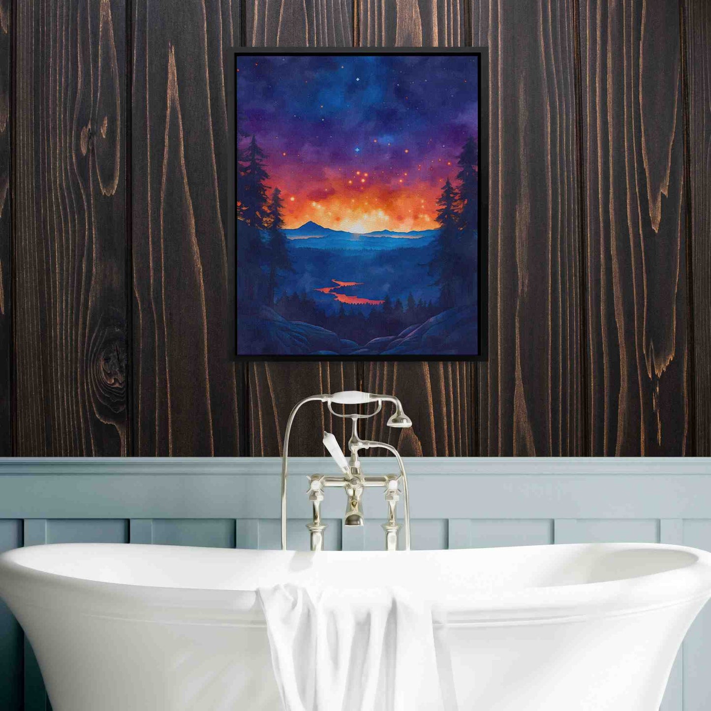Mountain Summer Sunset - Mountain Art