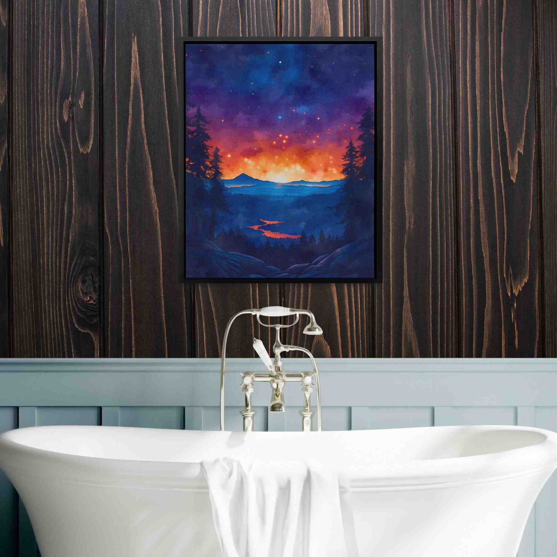 Mountain Summer Sunset - Mountain Art