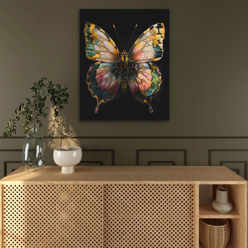 Multicolor Butterfly - Canvas Wall Art