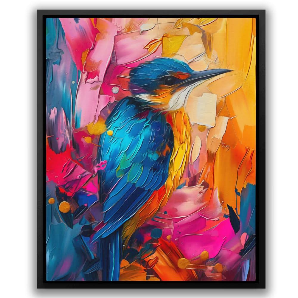 Mystic Melody - Abstract Wall Art in Black Frame