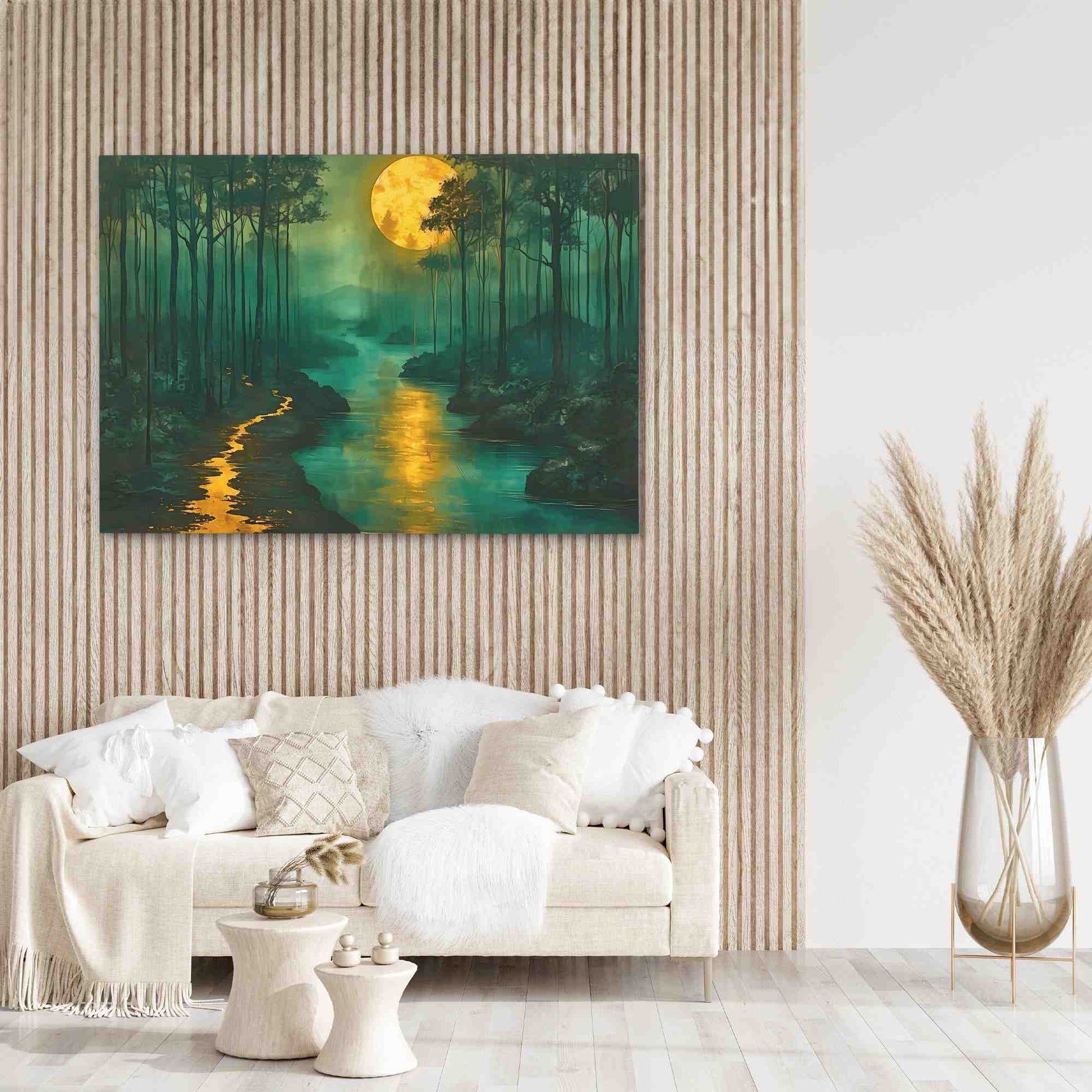 Mystic Moonlight - Gold Wall Art