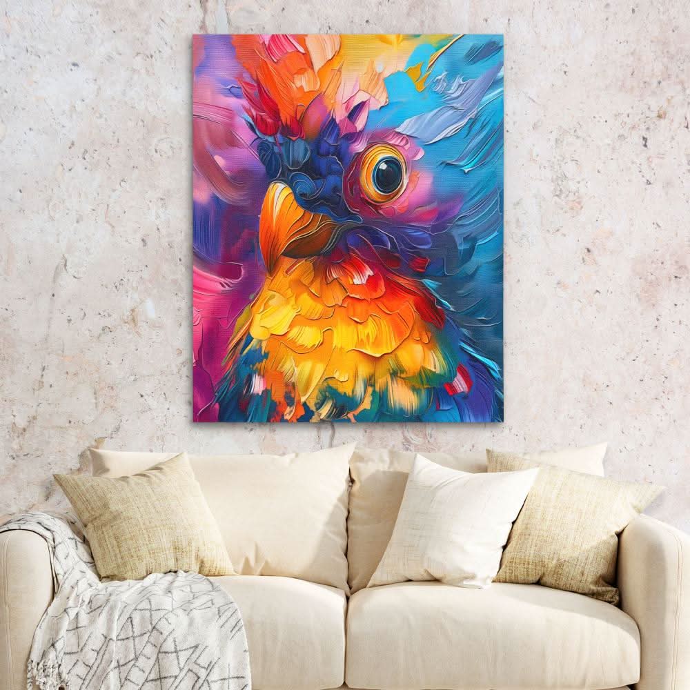 Mystic Muse - Abstract Colorful Canvas Wall Art