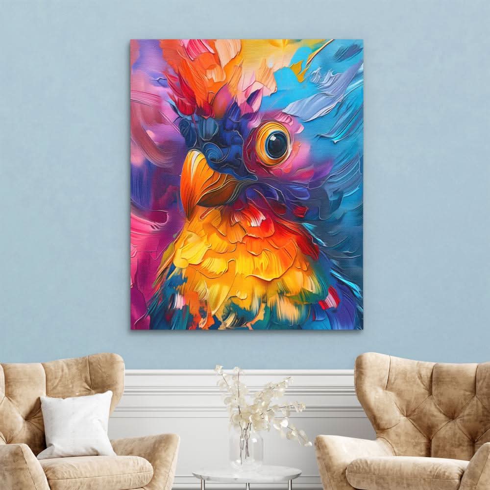Mystic Muse - Abstract Wall Art in Black Frame