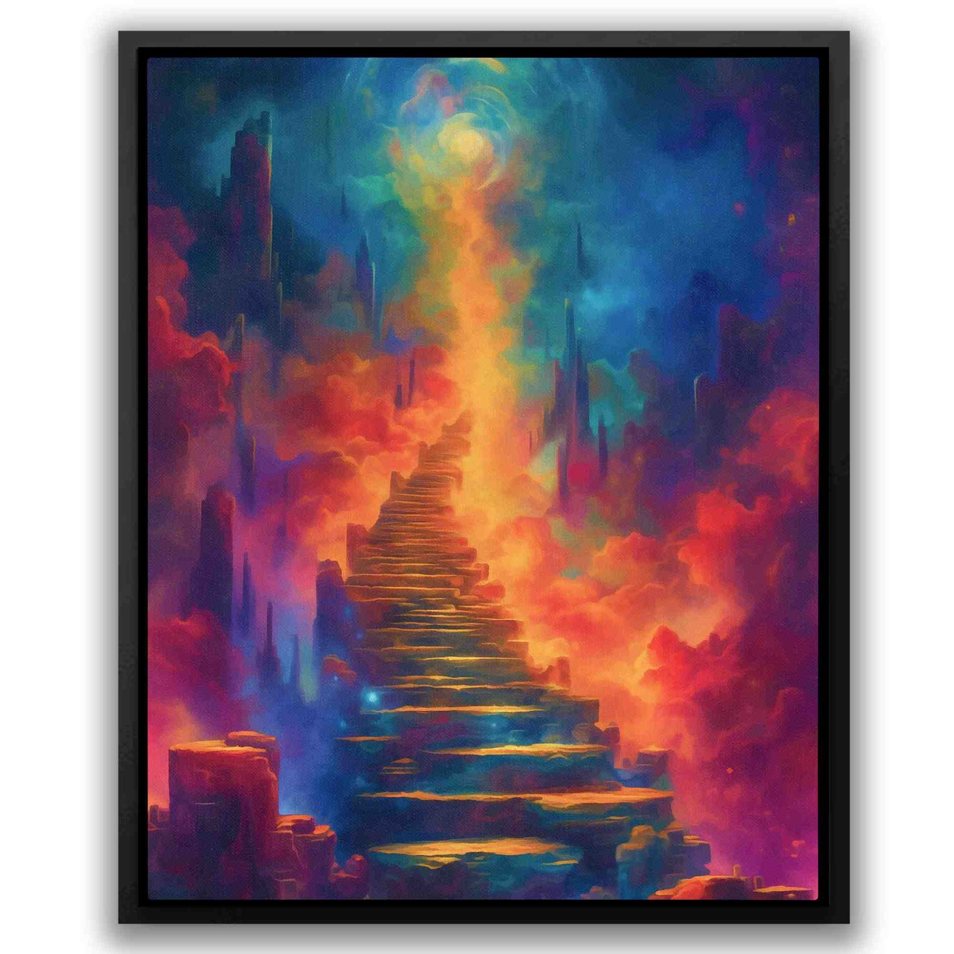 Mystical Illusion - Blue Pathway Canvas Print